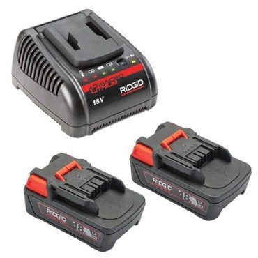 RIDGID 18V 2.5 Ah LI-Ion Batteries (X2) & Charger Set 66013